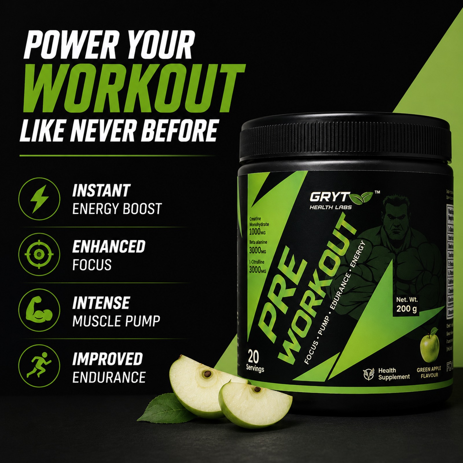 Pre Workout Supplement for Energy and Fitness (Pack of 2 — contains 2 units) - Image 15