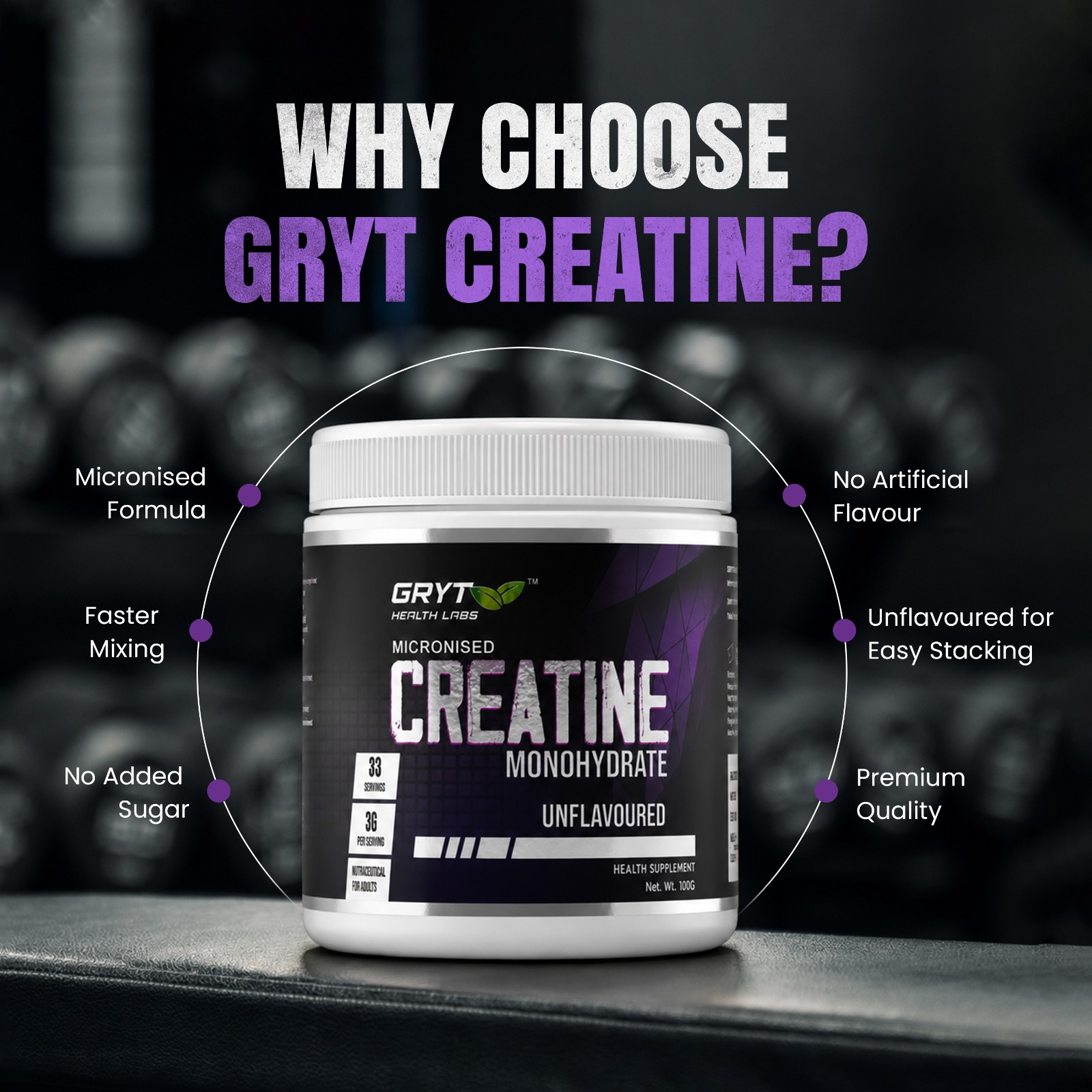 Unflavoured Creatine Monohydrate for Fitness Goals (Pack of 2 — contains 2 units) - Image 9