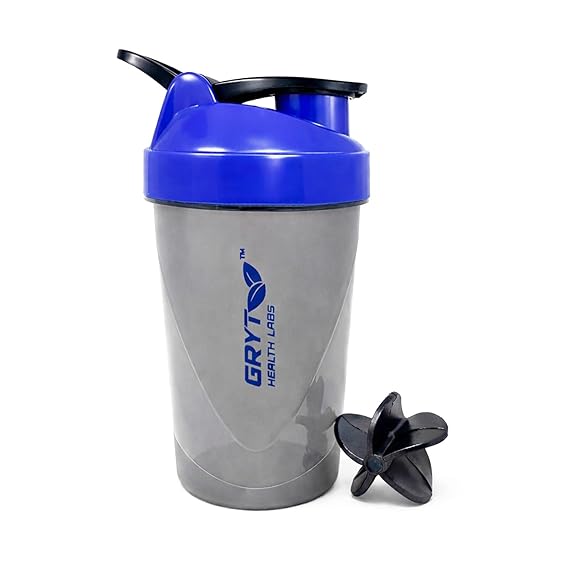 Small Plastic Shaker Bottle Blue for Gym Workouts
