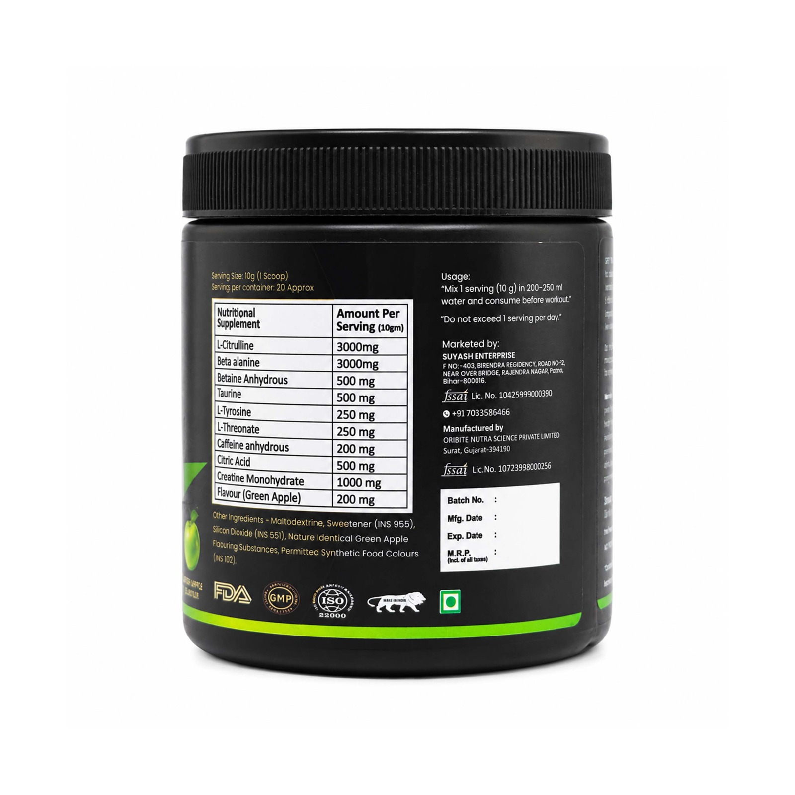Pre Workout Supplement for Energy and Fitness (Pack of 2 — contains 2 units) - Image 7